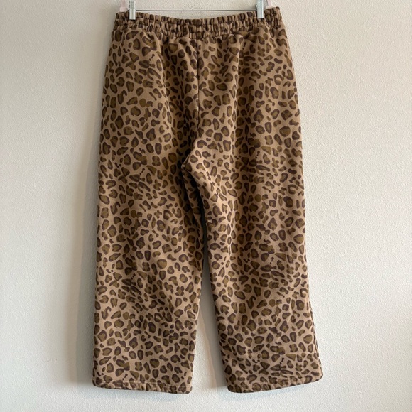 Comfrt Minimalist SET Sweat-Suit Hoodie Sweatpants Unisex 2XL Brown Leopard - Picture 10 of 12